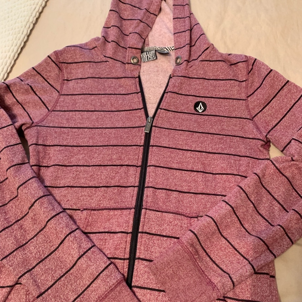 Volcom Striped Zip-Up